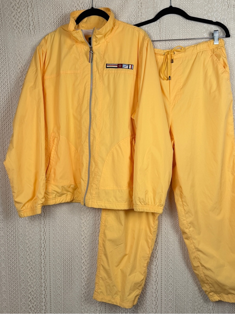 Catalina Yellow Vintage 90s Wind Suit